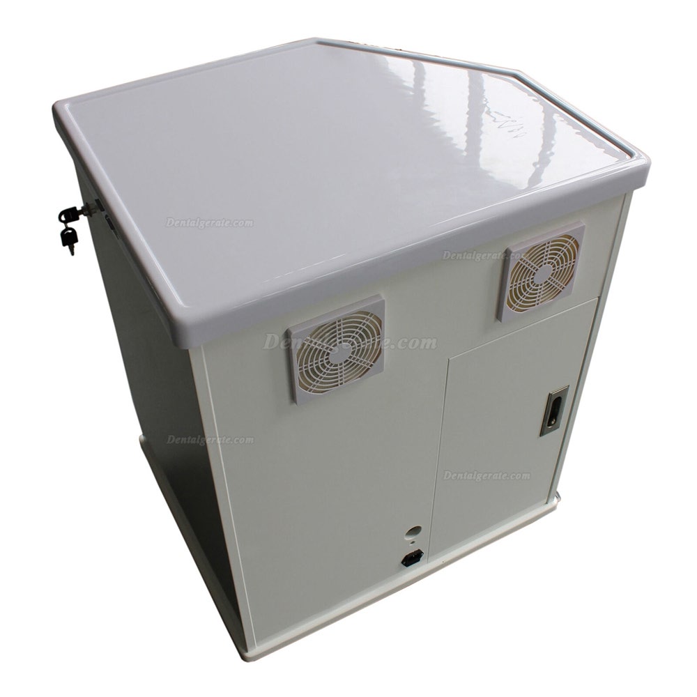 Greeloy&reg; GU-P211 Fahrbarer Dental-Schrank (Kompressor + Speichelsauger +3-Funktionen Spritze)